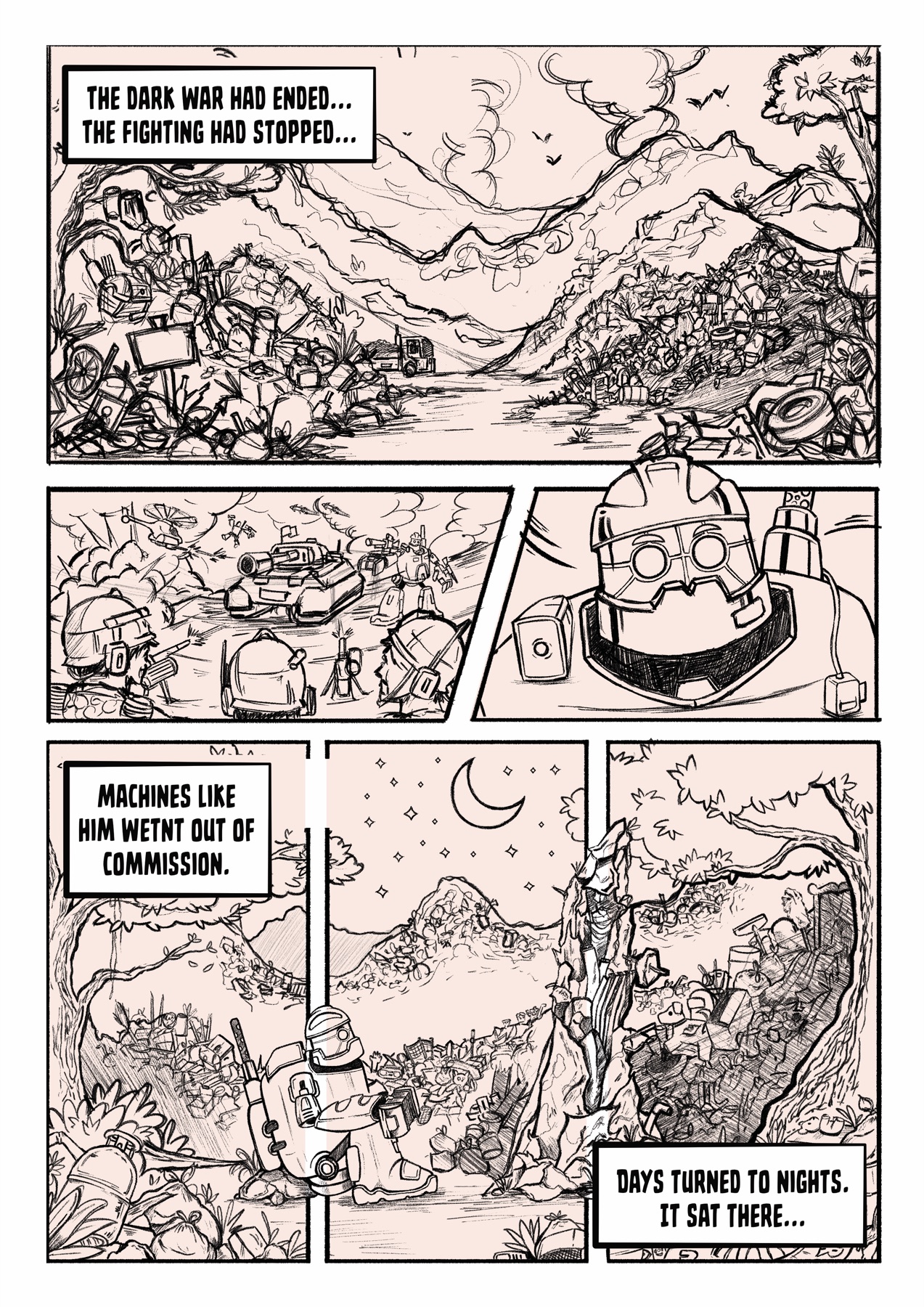 Nail in the Wall lettered page 01